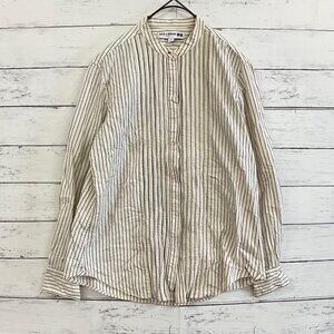 Monie Striped Collar Blouse Casual